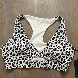 Leopard print ryderwear bra NWT